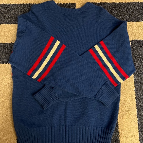 New York Rangers NY RARE VINTAGE  Cliff Engle Sweater Hockey NHL 1980s LARGE - Picture 8 of 9